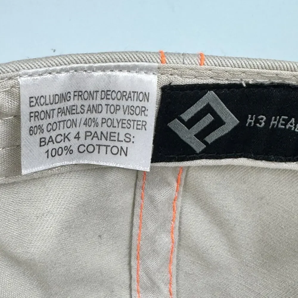 H3 Headwear Baseball Cap Realtree Camouflage Beige Orange SnapBack One Size‎ EUC